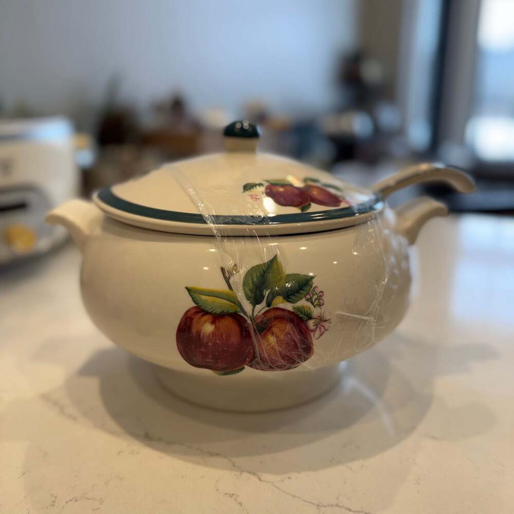 Casuals by China Pearl Apples Tureen & Lid with Ladle